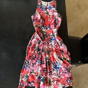Banana republic factory sleeveless floral midi dress